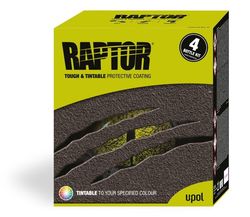 U-Pol Raptor Tintable 4 Bottle Kit (4x 750ml + 1x 1L Hardener)