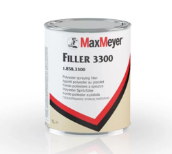 Max Meyer 3300 Plastomax Polyester Spray Filler (inc. Hardener) 1L