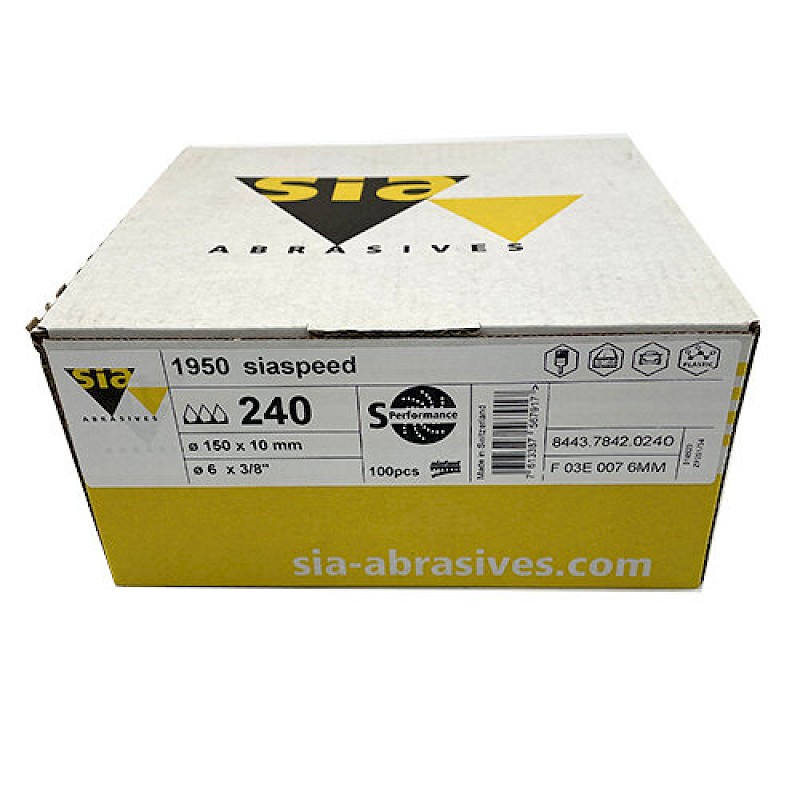 Sia 1950 SiaSpeed Multihole Discs 150mm p240 (x100) - Image 3