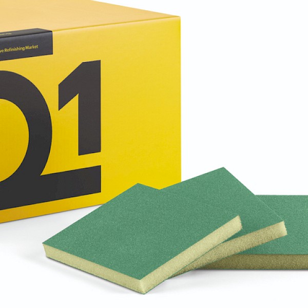 Q1 Double Sided Sanding Sponge Superfine GREEN 98x120 (x50)