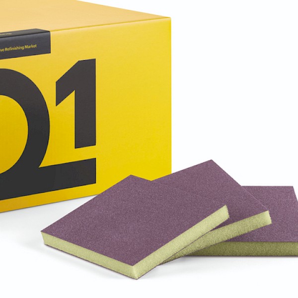 Q1 Double Sided Sanding Sponge Microfine VIOLET 98x120 (x50)