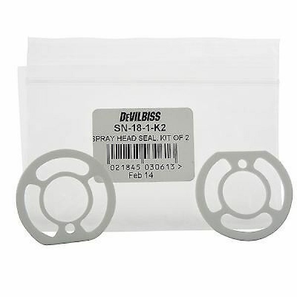 DeVilbiss Spray Head Seal (Kit of 2) (SN-18-1-K2) (905287)