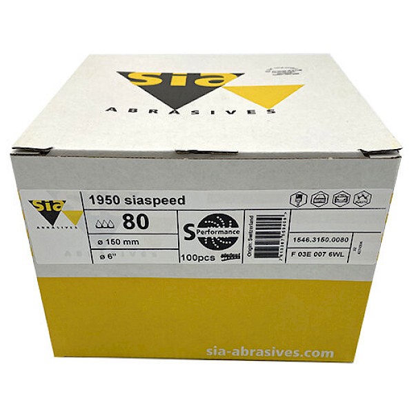 Sia 1950 SiaSpeed Multihole Discs 150mm p80 (x100) - Image 3