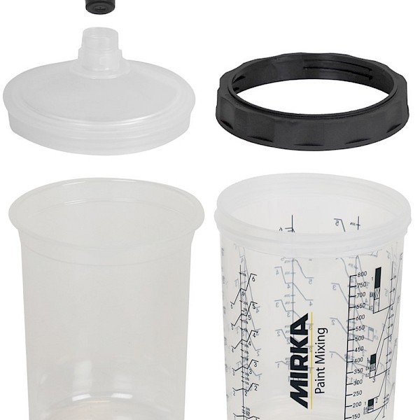 Mirka PCS Paint Cup System 850ml 125µm (x50)