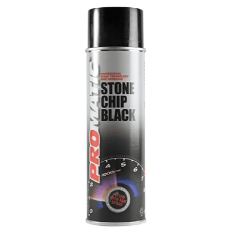 Promatic Stonechip Black Aerosol 500ml - Image 1