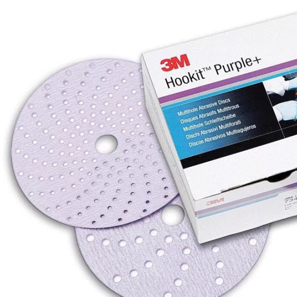 3M 334U Purple Abrasive Disc 150mm p500 (x100) (50534)