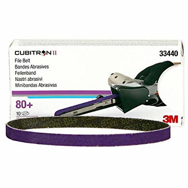 3M Cubitron II File Belt 786F 10mm x 330mm 80+ (x10) (33440)