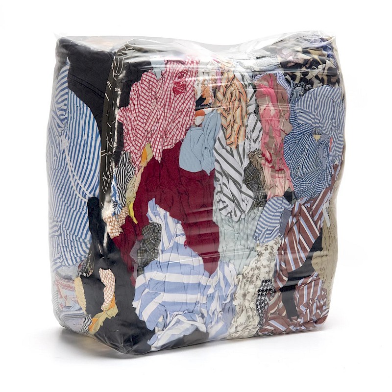 Coloured 10kg Bag Cotton Rags - Image 1