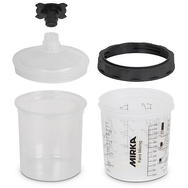 Mirka PCS Paint Cup System 650ml 125µm (x50)