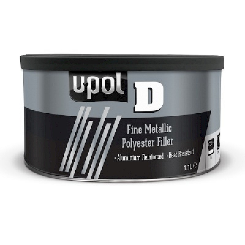 U-Pol D Silver Metallic Body Filler 1.1L - Image