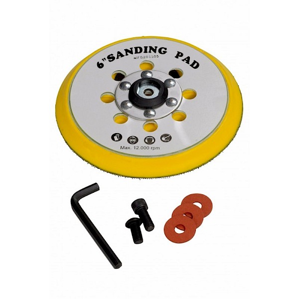 8 Hole Backing Pad 150mm Hook & Loop M8 Thread Festool Type
