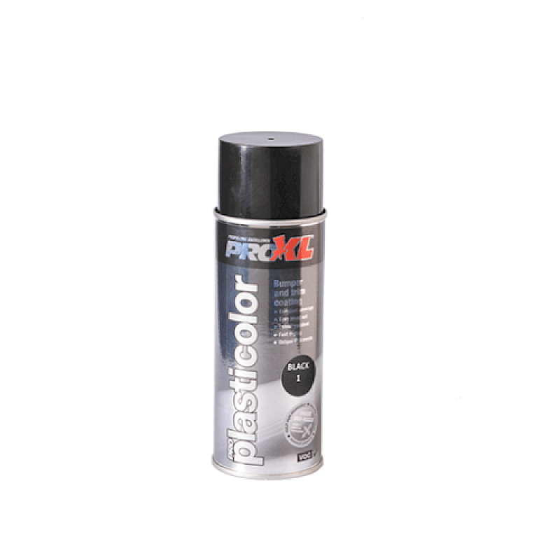 Pro XL Plasticolour Aerosol Black 1 400ml - Image 1