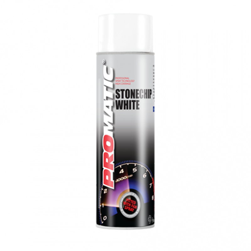 Promatic Stonechip White Aerosol 500ml - Image 1