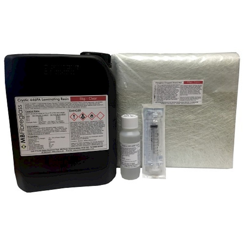 Fibreglass Repair Kit 5Kg (Resin & Matting) - Image