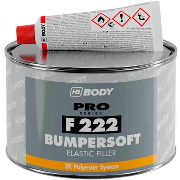 HB Body 222 Bumpersoft 2K Plastic Filler 250G