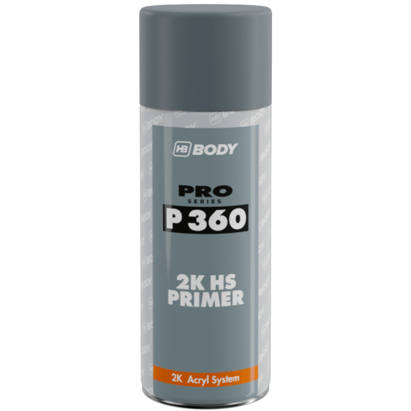 HB Body 360 2K High Build Primer Grey Aerosol 400ml