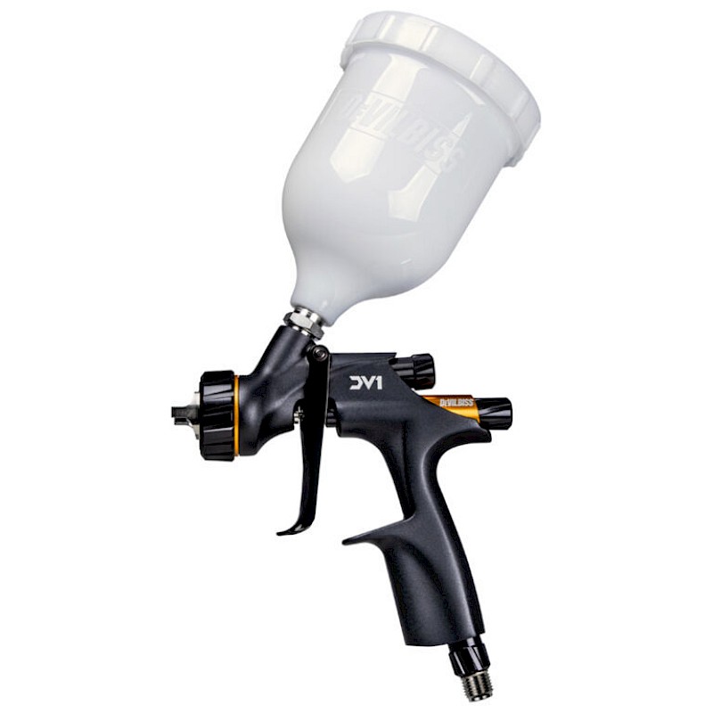 DeVilbiss DV1 Non Digital Clearcoat 1.2 C1+ Spray Gun & Cup - Image