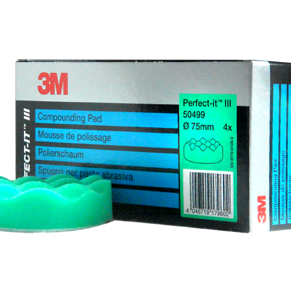3M Compounding Pad Green 75mm (x4) (50499)