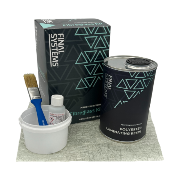 Fibreglass Repair Kit 1Kg (Resin & Matting)