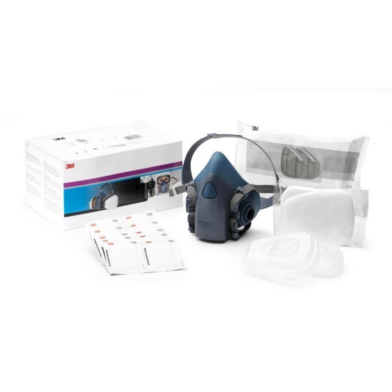 3M A2P2 Large Half Mask Starter Kit (06783) - Image