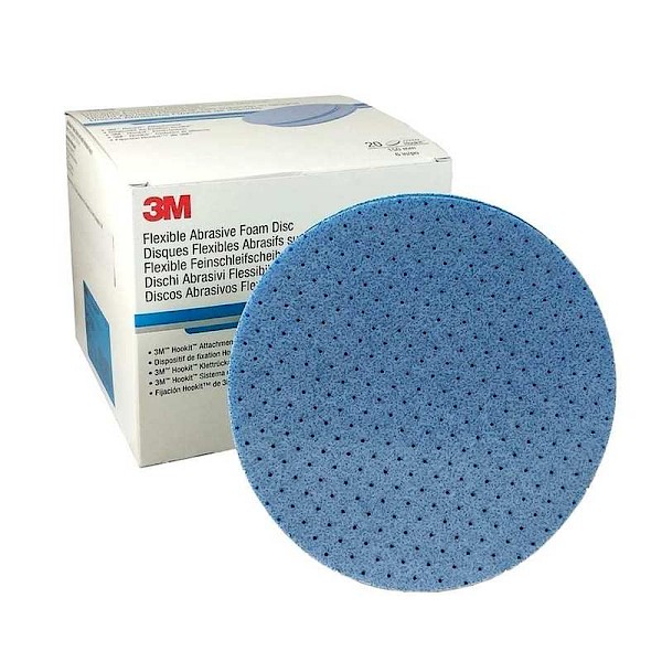 3M Flexible Abrasive Foam Discs 150mm P2000 (x20) (33544)