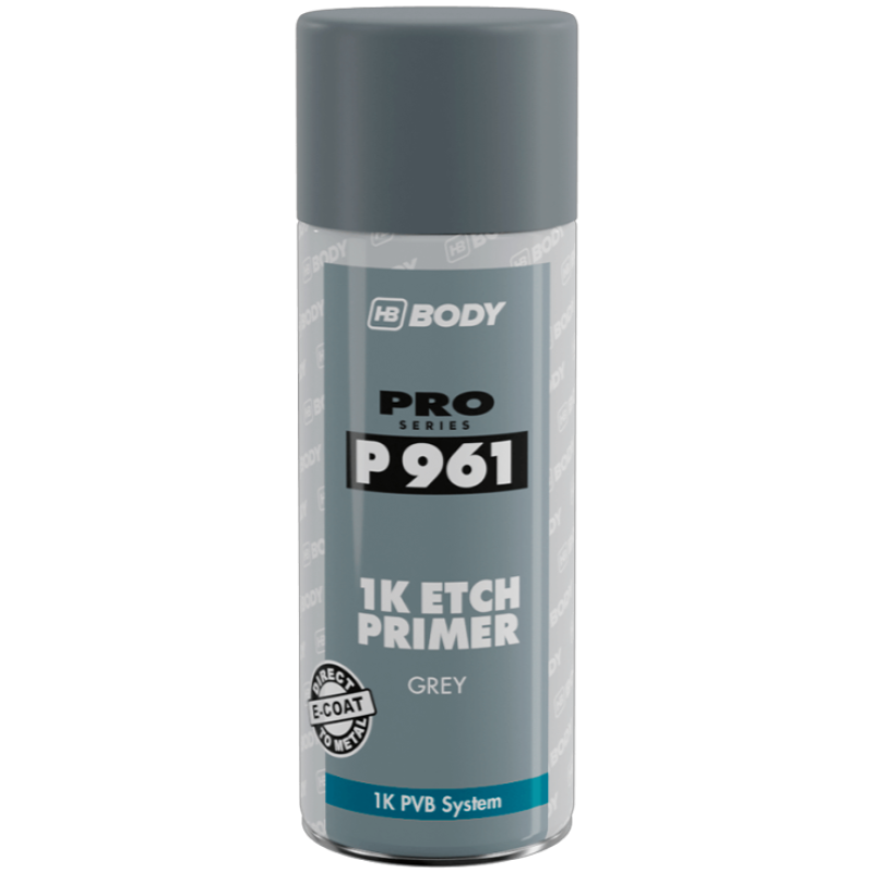 HB Body 961 1K Etch Primer Grey Aerosol 400ml