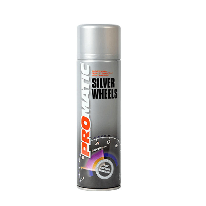 Silver Wheel Paint Spray - 300ml Aerosol, Smooth Satin Finish & Fade Resistant