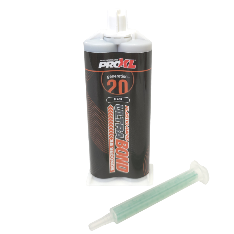 Pro XL 2K Ultrabond Plastic Adhesive Rapid 35 Seconds Black - Image 1