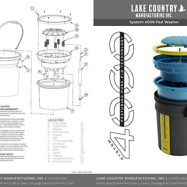 Lake Country System 4000 Pad Washer - Image 3