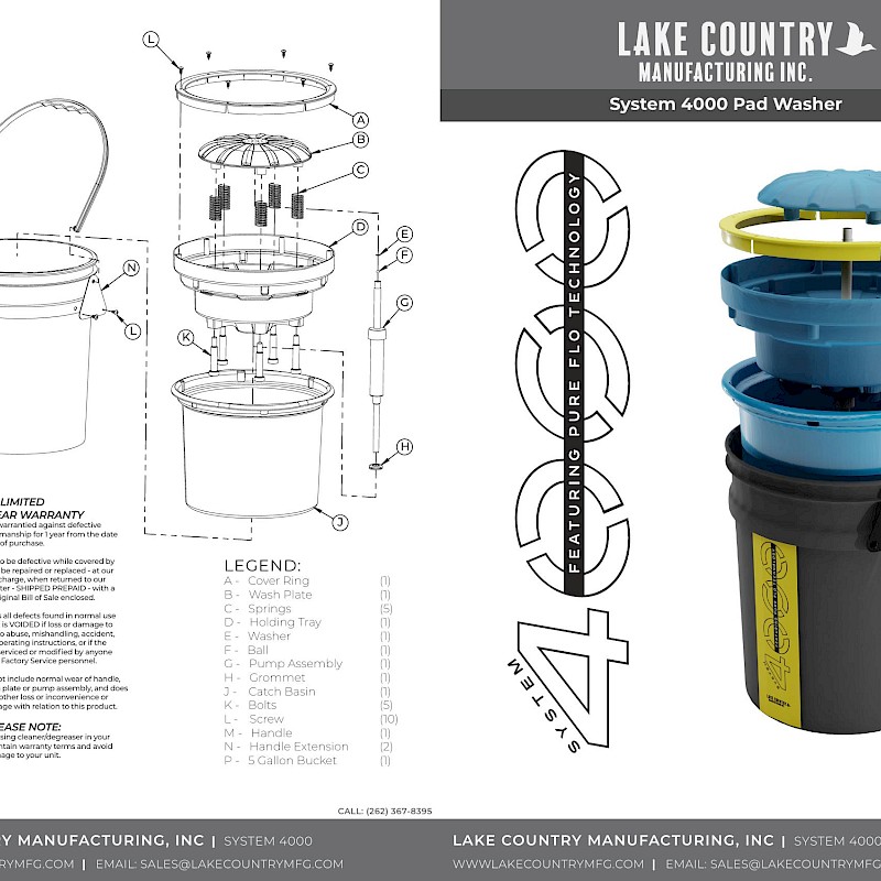 Lake Country System 4000 Pad Washer - Image 3