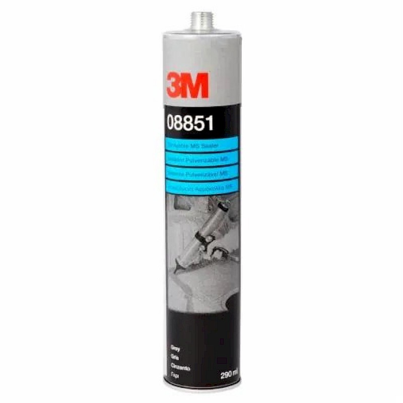 3M 1K MS Sprayable Seam Sealer Cartridge Grey 290ml (08851) - Image