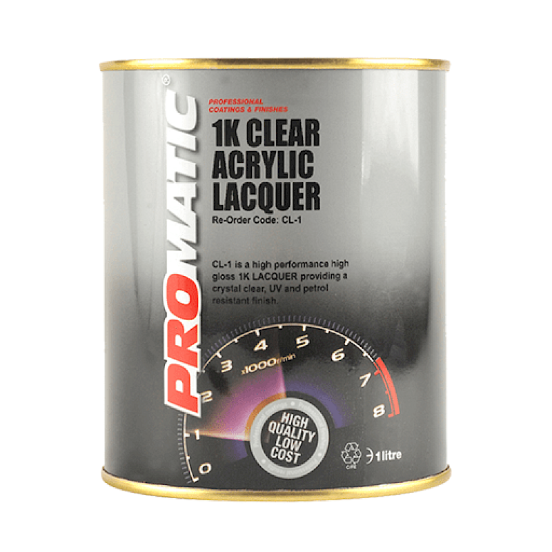 Promatic 1K Clear Acrylic Lacquer 1L - Image