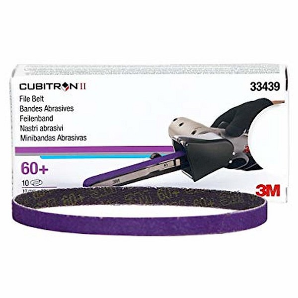 3M Cubitron II File Belt 786F 10mm x 330mm 60+ (x10) (33439)
