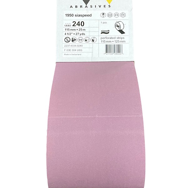 Sia 1950 SiaSpeed Soft Perforated Roll 115mm x 25m p320 - Image 2