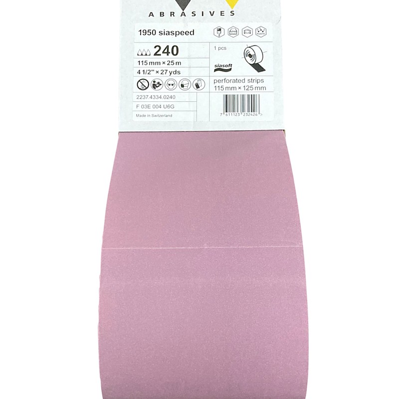Sia 1950 SiaSpeed Soft Perforated Roll 115mm x 25m p320 - Image 2