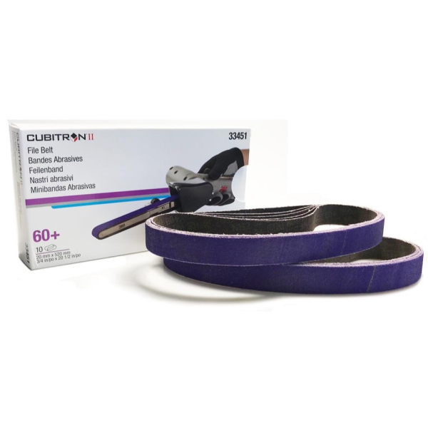 3M Cubitron II File Belt 786F 20mm x 520mm 60+ (x10) (33451)