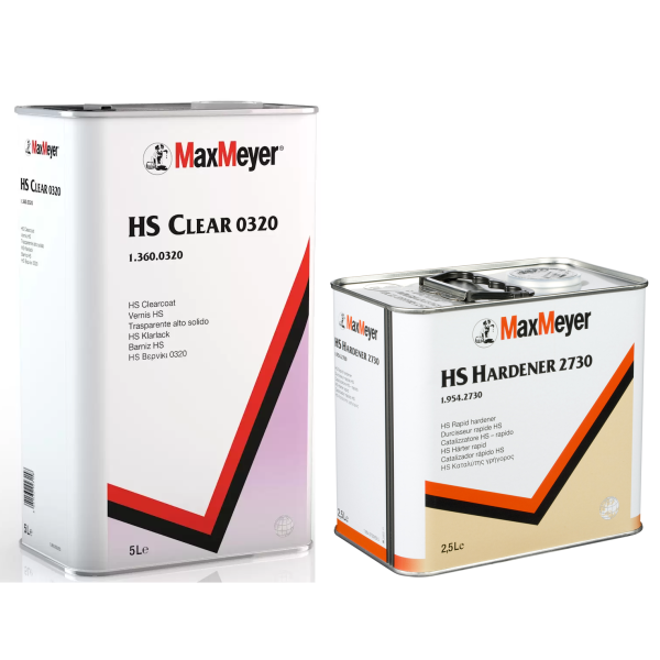 Max Meyer 0320 Clearcoat Kit With 2730 Rapid Hardener 7.5L