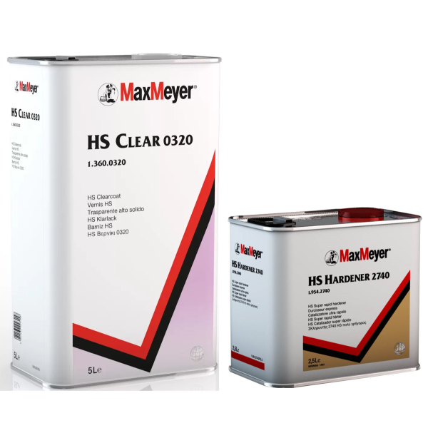Max Meyer 0320 Clearcoat Kit With 2740 Super Rapid Hardener 7.5L