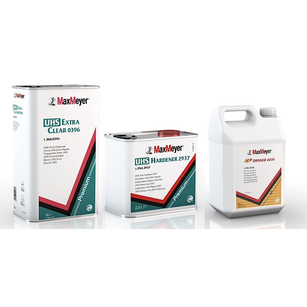 Max Meyer 0396 Clearcoat Full Kit With 2937 Hardener + 6076 Thinners 10L