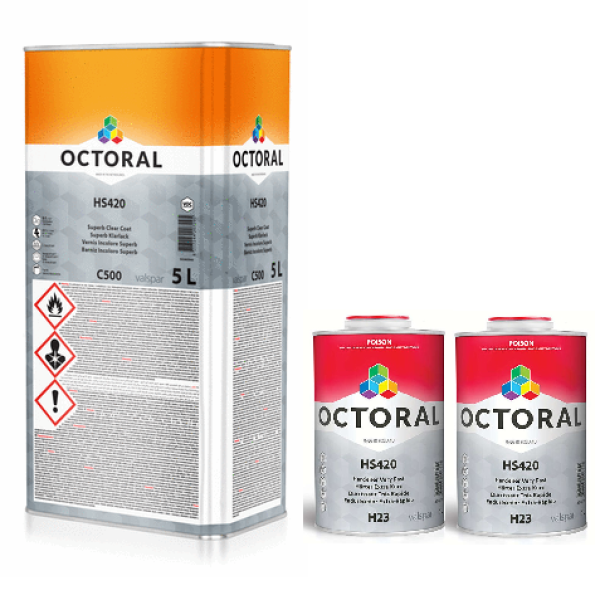 Octoral C500 Clearcoat Kit With H23 Very Fast Hardener 7L