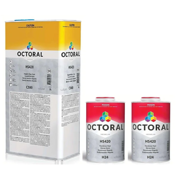 Octoral C500 Clearcoat Kit With H24 Fast Hardener 7L