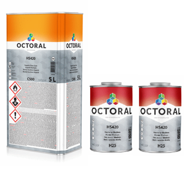 Octoral C500 Clearcoat Kit With H25 Medium Hardener 7L