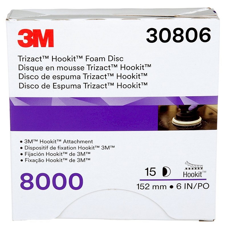 3M Trizact Discs 150mm p8000 (x15) (30806) - Image 1