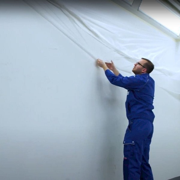 Wondermask Pre-Taped Spray Booth Wall Protection Film - Image 2