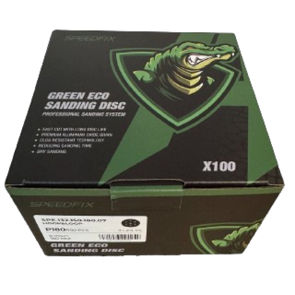 Speedfix p600 Green Eco 150mm Sanding Discs 7 Hole (x100) - Image 2