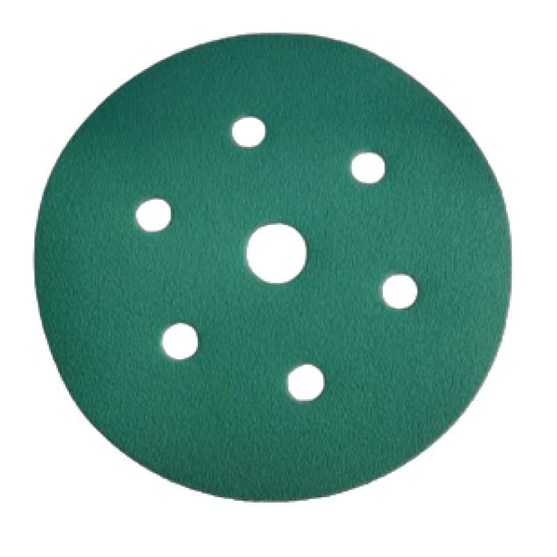 Speedfix p400 Green Eco 150mm Sanding Discs 7 Hole (x100) - Image 1