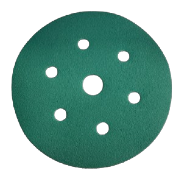 Speedfix p800 Green Eco 150mm Sanding Discs 7 Hole (x100) - Image 1