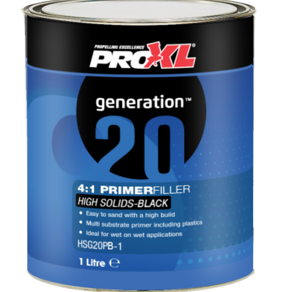 Pro XL 4:1 High Build 2K Primer Filler Kit Black 1.25L - Image 2