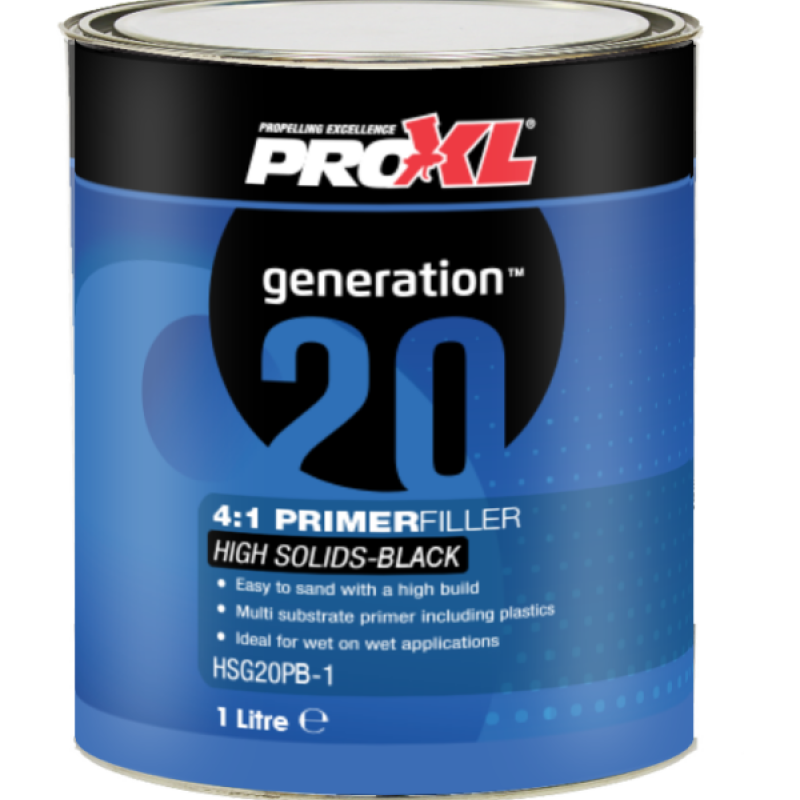 Pro XL 4:1 High Build 2K Primer Filler Kit Black 1.25L - Image 2