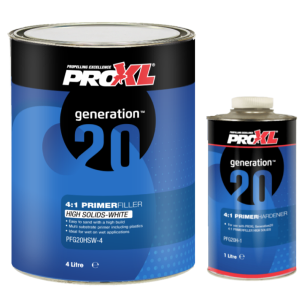 Pro XL 4:1 High Build 2K Primer Filler Kit White 5L